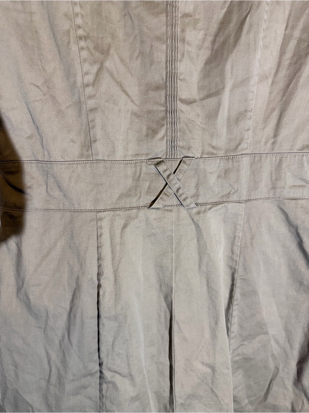 90s H&M Khaki Button-Front Mini Dress - Picture 9 of 14